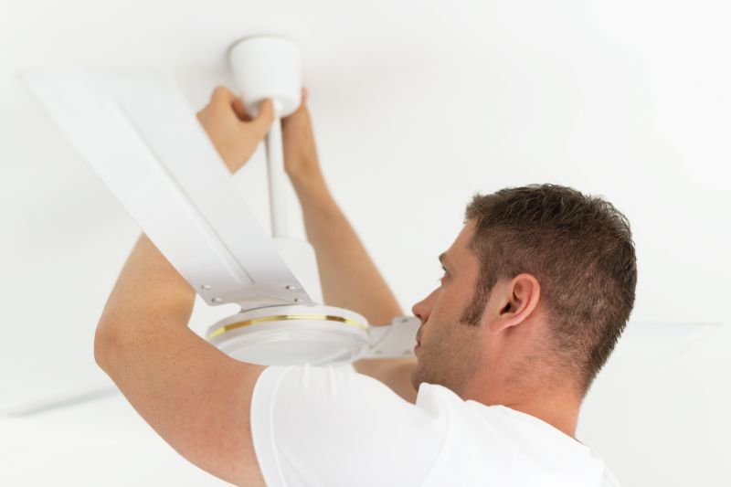 Ceiling Fan And Light Fixture Installation By A Handyman