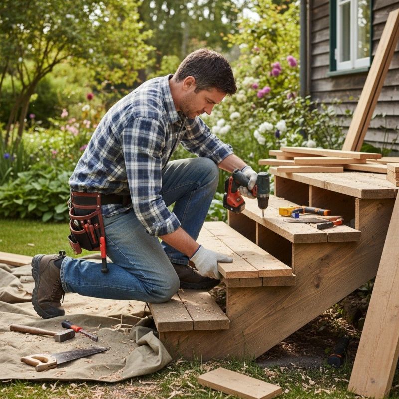 Wood Stairs and Railings Repair