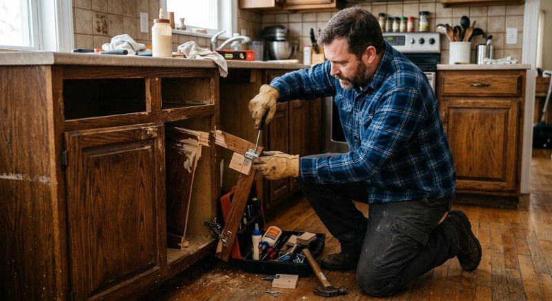 Cabinet Repair And Installation For Kitchens And Bathrooms